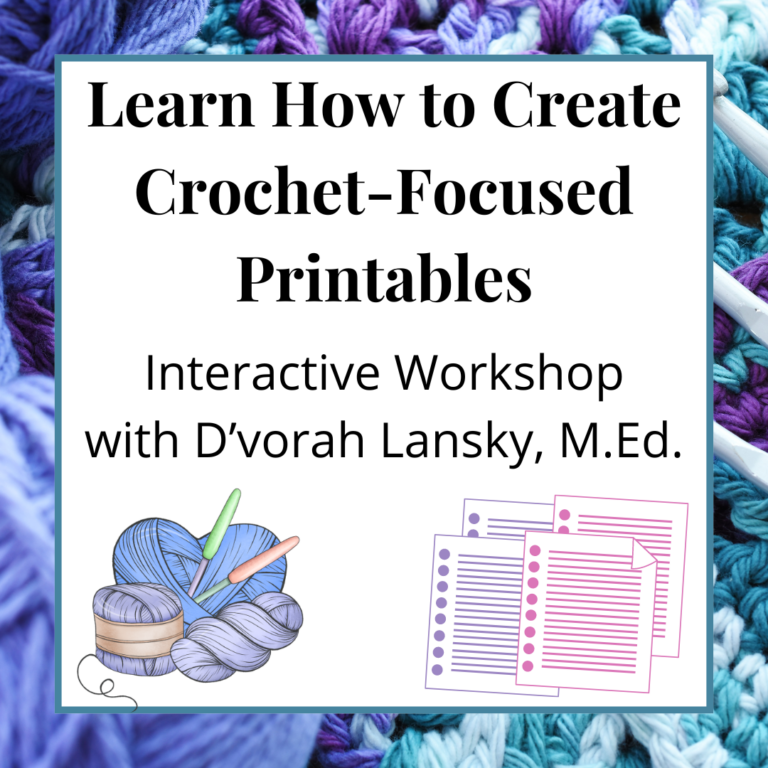 Learn How to Create Crochet-Focused Printables